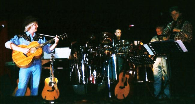 Wayne Denton performing with his band