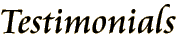 Testimonials Title