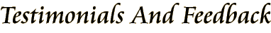 Testimonials Title